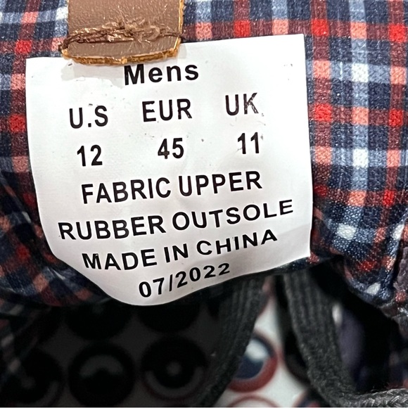 Ben Sherman Men’s Madison Oxford Sneakers Charcoal Textile Size 12 - Picture 13 of 14